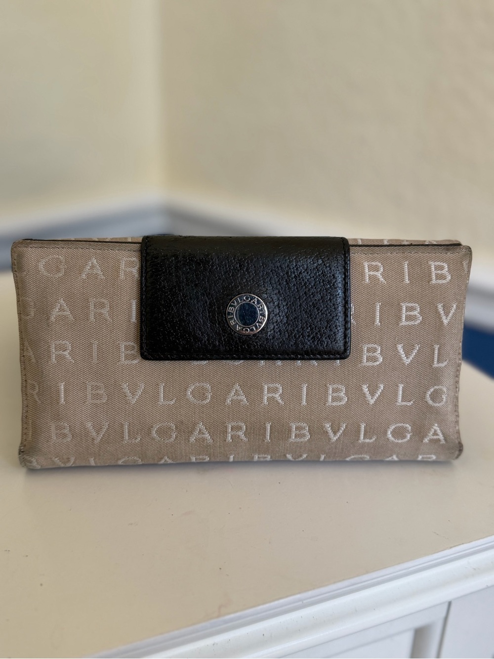 BVLGARI Logomania Monogram Long Trifold Wallet - Picture 3 of 16